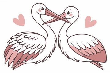 stork with baby