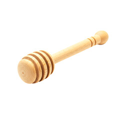 Wooden Honey Dipper Stick On Transparent Background

