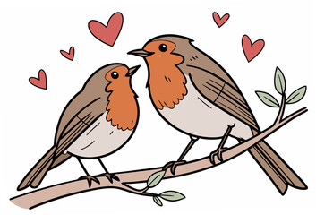 birds on a branch