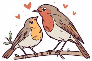 robin on a branch