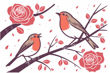 seamless pattern with birds