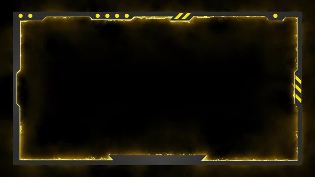 face cam yellow lighting overlay for streamer