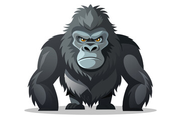 Gorilla illustration on White Background
