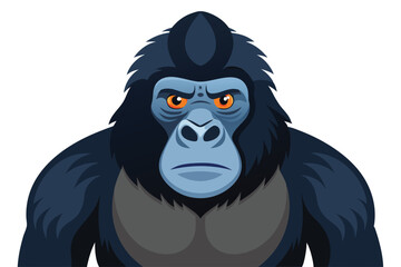 Gorilla illustration on White Background