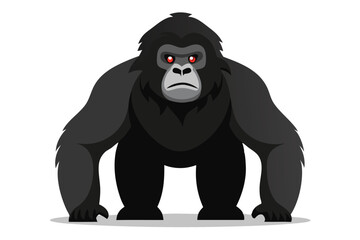Gorilla illustration on White Background