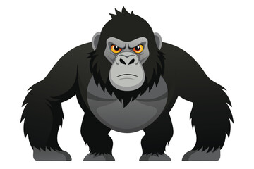 Gorilla illustration on White Background