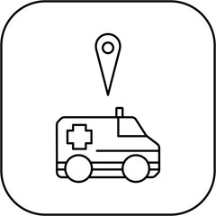 location of ambulance icon design © Silvi