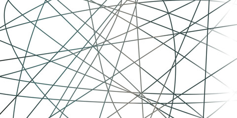 Intersecting Lines Web Modern Geometric Pattern on White. random Line Lattice Abstract Pattern in white background