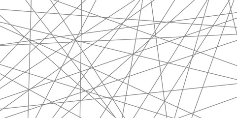 Intersecting Lines Web Modern Geometric Pattern on White. random Line Lattice Abstract Pattern in white background
