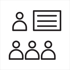 team group icon, vector on white background