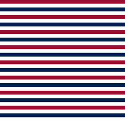 Patriotic Stripes - Red & White 