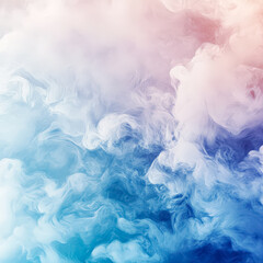 Fototapeta premium Blue and pink cloud of smoke