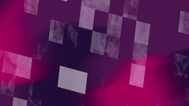 Dark Purple abstract background with white squares filled with small triangles. animated background, geometric pattern suitable for abstract designs, backgrounds, print materials, and website visuals.