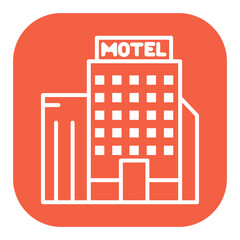 Naklejka premium Motel Icon