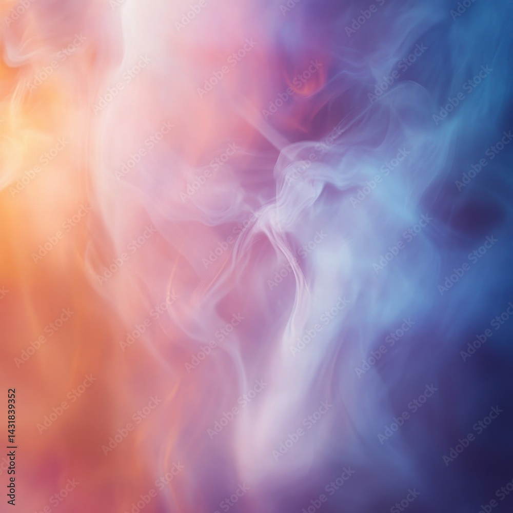Fototapete Dreamy spin background with a moving color fog effect