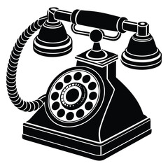 Retro Rotary Telephone Disk Dial Headset