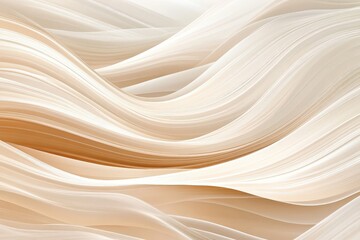 Abstract flowing curves in light beige and peach tones.