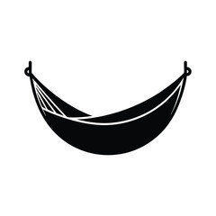 Minimalist Hammock Silhouette Vector Design