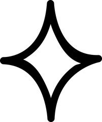 Star clip art design on plain white transparent isolated background for card, shirt, hoodie, sweatshirt, apparel, card, tag, mug, icon, poster or badge