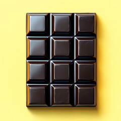 Elegant dark chocolate squares and shards high resolution picture