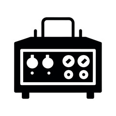 Function Generator Black Vector Silhouette