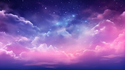 Obraz premium Ambient purlbe and blue AI background