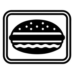 A vibrant vector illustration of a classic fast food hamburger, complete with cheese, lettuce, and bun, perfect for a food icon set