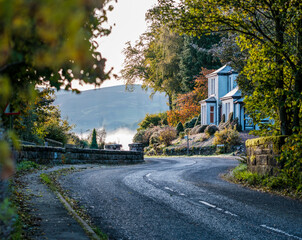 Road Through A Scottish Village