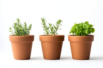 Obraz premium Clay Potted Succulent Collection