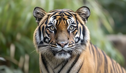 Fototapeta premium face of orange tiger