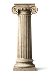 classical Ionic column made of marble