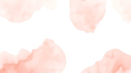 Fototapeta premium Soft Peach Pink Watercolor Stain Abstract Background