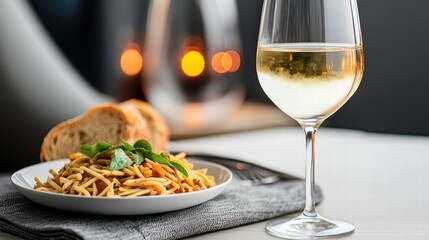 Gourmet dining experience on a private jet flight