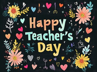 Happy teacher day background