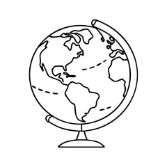 earth globe icon, earth globe vector illustration-simple illustration of earth globe , perfect for earth globe logos and icons