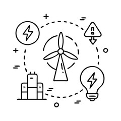 energy icon, energy vector illustration-simple illustration of energy , perfect for energy logos and icons