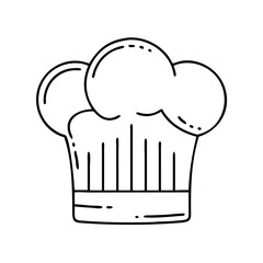 chef hat icon, chef hat vector illustration-simple illustration of chef hat , perfect for chef hat logos and icons