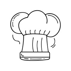 chef hat icon, chef hat vector illustration-simple illustration of chef hat , perfect for chef hat logos and icons