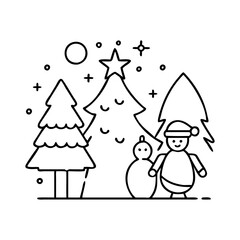 christmas icon, christmas vector illustration-simple illustration of christmas , perfect for christmas logos and icons