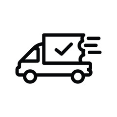 Shipping delivered icon