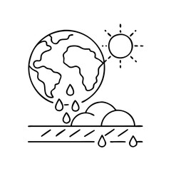 Fototapeta premium climate icon, climate vector illustration-simple illustration of climate , perfect for climate logos and icons