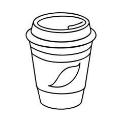 coffee cup icon, coffee cup vector illustration-simple illustration of coffee cup , perfect for coffee cup logos and icons
