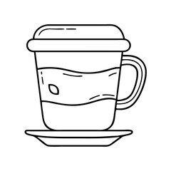 coffee cup icon, coffee cup vector illustration-simple illustration of coffee cup , perfect for coffee cup logos and icons