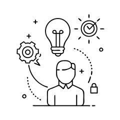 concept icon, concept vector illustration-simple illustration of concept , perfect for concept logos and icons