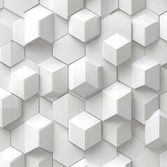 Obraz premium White geometric abstract modern design high resolution background
