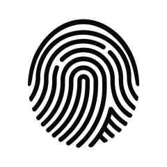 Fingerprint Icon Symbolizing Security and Privacy