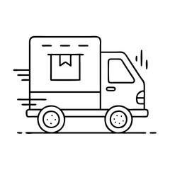 delivery truck i icon, delivery truck i vector illustration-simple illustration of delivery truck i , perfect for delivery truck i logos and icons