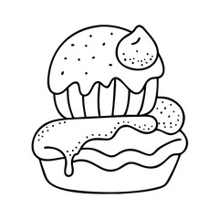 dessert icon, dessert vector illustration-simple illustration of dessert , perfect for dessert logos and icons