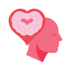 Heart Mind Love Brain Icon