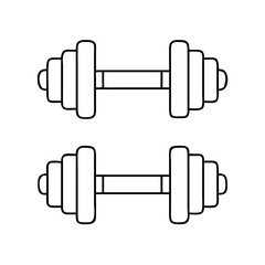 dumbbells icon, dumbbells vector illustration-simple illustration of dumbbells , perfect for dumbbells logos and icons